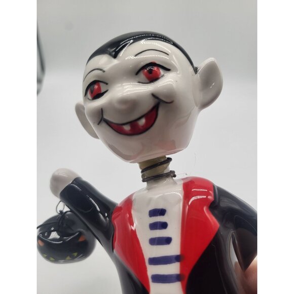 Publix Supermarket Halloween Dracula Vampire Statue Ceramic bobble head figure - Picture 2 of 9